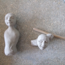 Sculpture en cours de création 