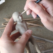 Sculpture en cours de création 