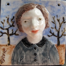 Binette portrait - 6cm sur 6cm