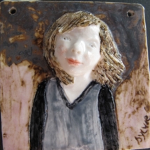 Binette portrait - 6cm sur 6cm